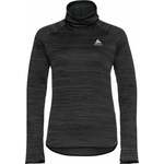 Odlo The Run Easy Warm Mid Layer Women's Black Melange L Majica za trčanje