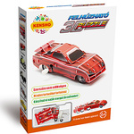 Crveni auto za utrke 3D puzzle