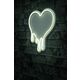 Ukrasna plastična LED rasvjeta, Melting Heart - White