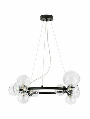 NOVA LUCE 9009249 | Odillia Nova Luce visilice svjetiljka s mogućnošću skraćivanja kabla 11x G9 crno mat