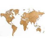 MiMi Innovations zidna karta svijeta Exclusive hrastovina 130 x 78 cm