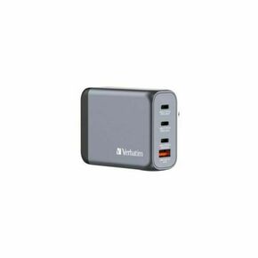 V032202 - Verbatim GNC-100 GaN Charger 4 Port 100W USB A/C - V032202 - 100w 4-in-1 Charging - Verbatim’s 100W GaN Wall Charger consolidates multiple chargers into one