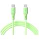 Akyga USB kabel USB-C® utikač, USB-C® utikač 1 m zelena AK-USB-69