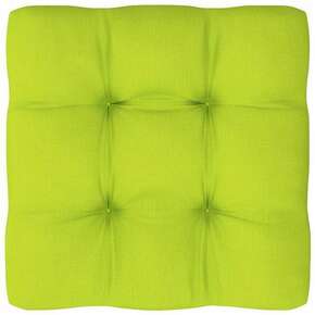 Jastuk za palete jarkozeleni 80 x 80 x 12 cm od tkanine