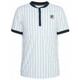 Muški teniski polo Fila T-Shirt Stripes Button M - white/peacoat blue