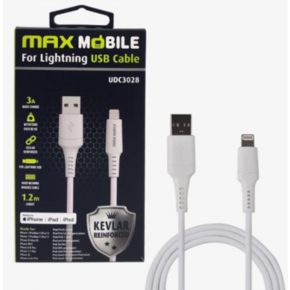 MAXMOBILE DATA KABEL I-PHONE LIGHTNING-TYPE C MFI Apple KEVLAR QC 3A 1