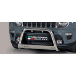Misutonida Bull Bar Ø63mm inox srebrni za Jeep Renegade 2018-2019 s EU certifikatom