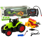Agricultural Vehicle Tractor with Baler R/C 1:16 Green