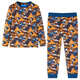 vidaXL Dječja pidžama s dugim rukavima boja konjaka 140