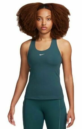 Ženska majica bez rukava Nike Dri-Fit Swoosh Bra Tank - deep jungle/deep jungle/white