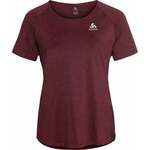 Odlo Women's Run Easy T-Shirt Deep Claret Melange XS Majica za trčanje s kratkim rukavom