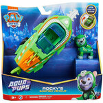 Paw Patrol - Aqua Pups: Rocky figura sa vozilom, može se preoblikovati - Spin Master