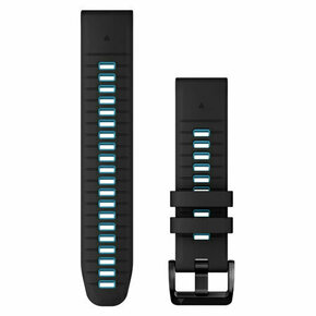 Remen GARMIN QuickFit® 22mm Black/Cirrus Blue silikonski 010-13280-05