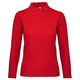 Majica dugi rukavi polo B&amp;C ID.001 LSL/women 180g crvena S