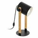 EGLO 43519 | Hornwood Eglo stolna svjetiljka EGLO 43047 42cm sa prekidačem na kablu elementi koji se mogu okretati, FSC 1x E27 crno, bezbojno, krem