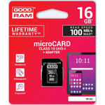 GoodRam memorijska kartica microSD 16GB + SD adapter (500304)