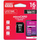 GoodRam memorijska kartica microSD 16GB + SD adapter (500304)
