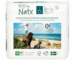 ECO by Naty Natahovací plenkové kalhotky Naty XL 16+ kg (18ks)