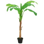 vidaXL Umjetno drvo banane s posudom 165 cm zeleno