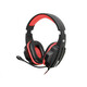 TRACER gaming slušalice s mikrofonom BATTLE HEROES Expert RED, crno-crvene, ožičene