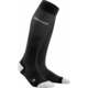 CEP WP20IY Compression Tall Socks Ultralight Black/Light Grey II Čarape za trčanje