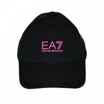 Kapa za tenis EA7 Man Woven Baseball Hat - black/pink fluo
