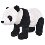 vidaXL Stojeća plišana igračka panda crno-bijela XXL