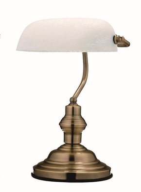 GLOBO 2492 | Antique Globo stolna svjetiljka 36cm s prekidačem 1x E27 antik bakar
