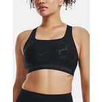 Under Armour Bra UA Crossback Mid Emboss-BLK - Women crna, smeđa, kremasta