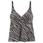 LASCANA Tankini top ljubičasta / crna