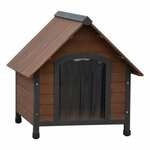 @Pet @Pet @Pet kućica za pse s plastičnim preklopima Rustique smeđa 102x82x87 cm