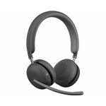 Logitech Zone Wireless slušalice, bežične/bluetooth, crna/prozirna, 10dB/mW, mikrofon