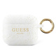 Guess GUAPSGGEH Apple AirPods Pro cover white Silicone Glitter