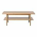 Stolić za kavu s pločom stola u dekoru hrasta u prirodnoj boji 45x60 cm Ponza – Unique Furniture