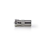 Adapter NEDIS, F konektor (M) na antenski IEC (M) ravni, blister