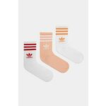 Čarape adidas Originals 3-Stripes 3-pack boja: bijela, JI9472