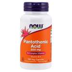 NOW Foods Pantotenska kiselina 500 m100 kaps. 100 kaps.