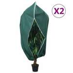 Navlake za biljke od flisa s patentom 2 kom 70 g/m² 2 36x2 m