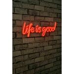 Ukrasna plastična LED rasvjeta, Life Is Good - Red