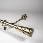 Karniša antik mesing metalna Genua d=19 - 160cm