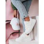Sneakersy damskie na platformie LALANDRA białe Dstreet siva