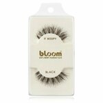 Bloom Natural trepavice od prirodne kose za lijepljenje (Wispy, Black) 1 cm