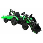 Bager na akumulator s prikolicom 720-T 4x4- zeleni