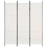 Sobna pregrada s 3 panela bijela 150 x 180 cm