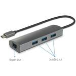 Renkforce mrežni adapter/hub 1 GBit/s USB-C™ USB 3.2 (2. gen.), LAN (10/100/1000 MBit/s), USB 3.2 gen. 1 (USB 3.0)