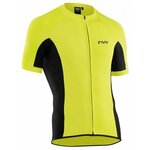 MAJICA NORTHWAVE FORCE FULL ZIP S/S SL YELLOW FLUO