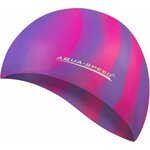AQUA SPEED Unisex's Swimming Caps Bunt Pattern 62 fuksija, ljubičasta