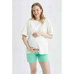 DEFACTO Knitted Maternity Bottoms bijela, tirkiz