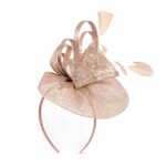 Art Of Polo Woman's Fascinator cz22172 bijela, smeđa, roze