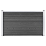 vidaXL Panel za ogradu WPC 180 x 105 cm crni